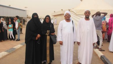 الحجاج السودانيين المبعوثين من مؤسسة زايد الخيرية