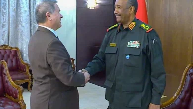 رئيس مجلس السيادة الانتقالي والمبعوث الفرنسي الخاص للقرن الأفريقي