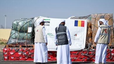 طائرتا مساعدات إماراتية تصلان إلى أم جرس التشادية