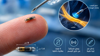 جهاز طبي صغير بحجم بذرة يُزرع داخل الجسم لتحفيز الأعصاب والمساعدة في تطوير علاجات مبتكرة للألم المزمن وتقليل الاعتماد على المسكنات.