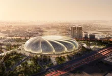 ملعب أرامكو في السعودية المرشح لاستضافة مباريات كأس آسيا 2027 لكرة القدم، ضمن الاستعدادات للبطولة القارية وسط تساؤلات حول تأثير المخاوف الأمنية على موعد إقامتها.