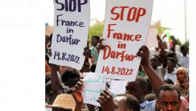 تظاهرة مناهضة للتدخل الفرنسي في إقليم دارفور