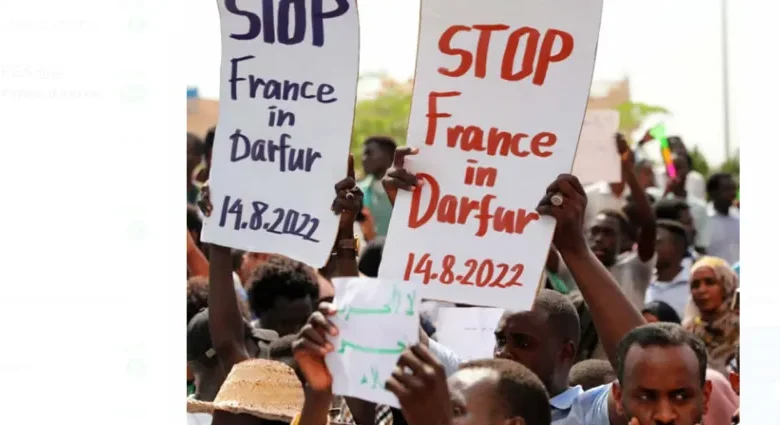 تظاهرة مناهضة للتدخل الفرنسي في إقليم دارفور