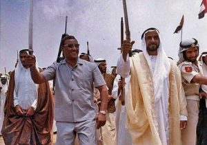 الشيخ زايد وجعفر نميري