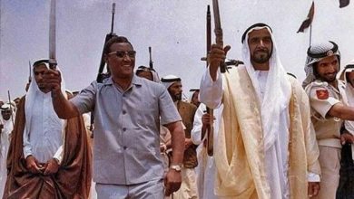 الشيخ زايد وجعفر نميري