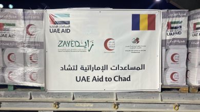 الإمارات ترسل طائرة تحمل 13 طنا من المساعدات إلى تشاد