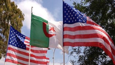 علم الولايات المتحدة والجزائر