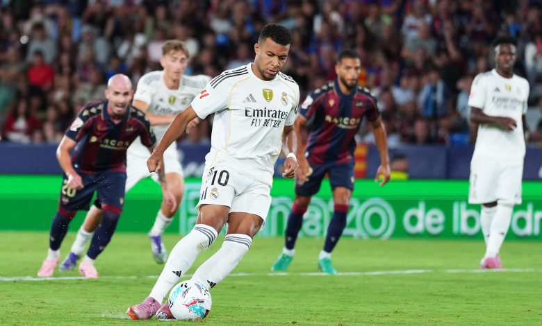مبابي ينفذ ركلة جزاء بأسلوب بانينكا في مباراة ريال مدريد ضد ليفانتي