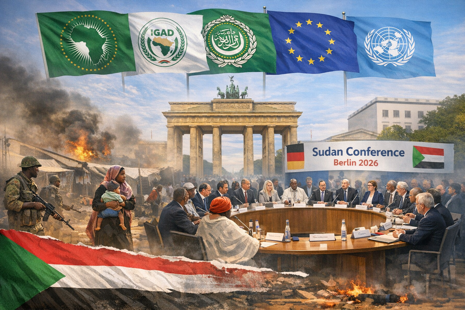 الخماسية الدولية تدعو لخفض التصعيد في السودان قبيل مؤتمر برلين