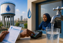 مشهد تعبيري عن خدمات المياه في ولاية الخرطوم