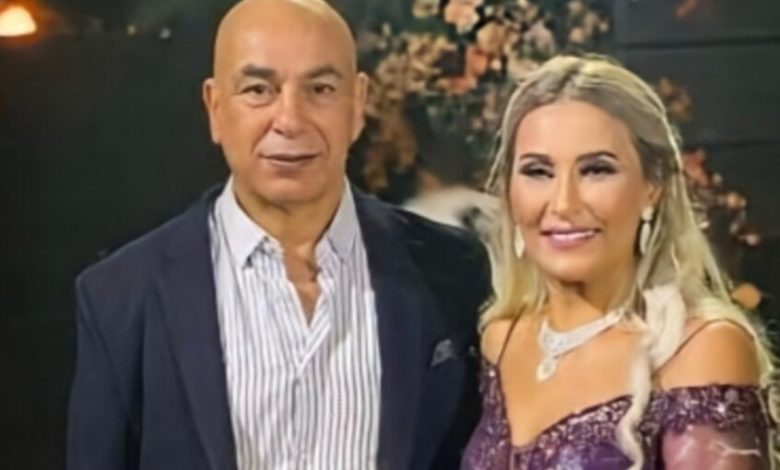حسام حسن وزوجته