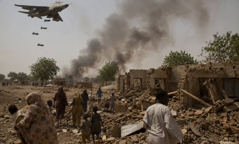 قصف جوي على مناطق مدنية في شمال كردفان بالسودان
