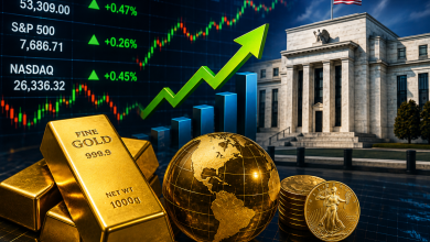 الذهب والأسهم الأمريكية وسط ترقب الأسواق لقرارات الفيدرالي.